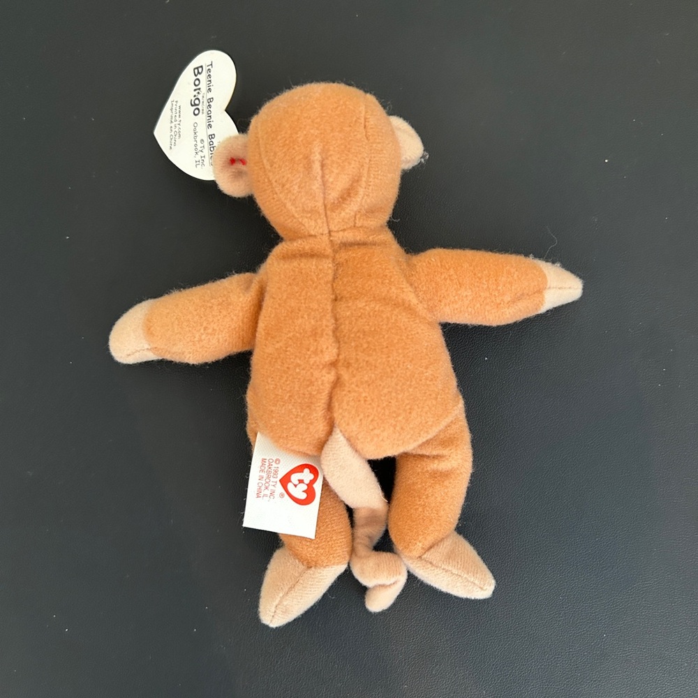 Ty Brown Plush Stuffed Animal Monkey - Picture 3 of 5
